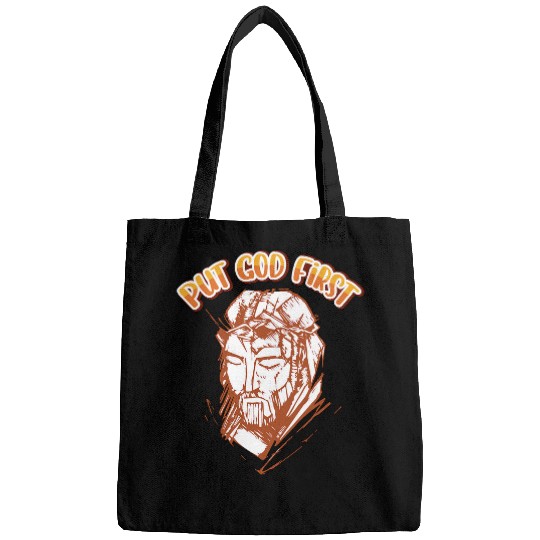 Christian Cute Boho Put God First Positive Religious Christian Women Christ Bags