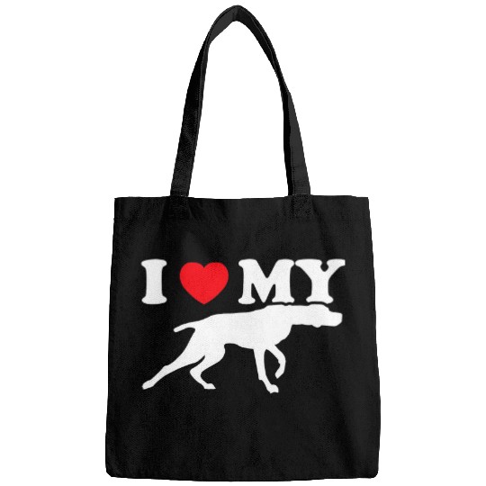 Dog Vizsla I Love My Vizsla Pointer Quote And Vizsla Puppy Owner Gift Bags