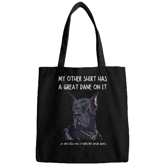 Dog Great Dane Fun Great Dane On It Dog Lovers Adopt Dont Shop Bags