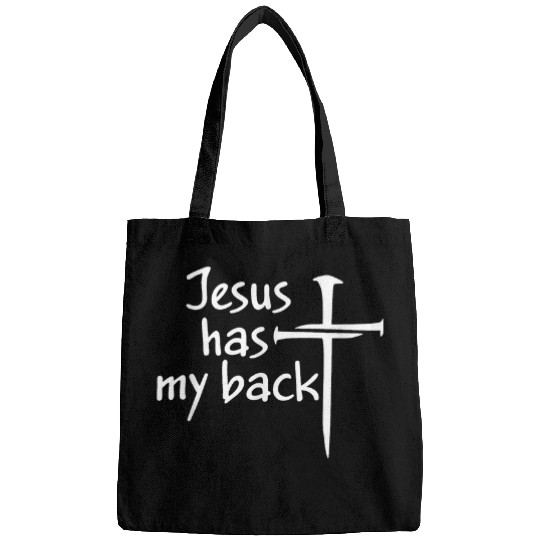 Christian Jesus Has My Back Faith Christian Inspirational Family Christ Bags