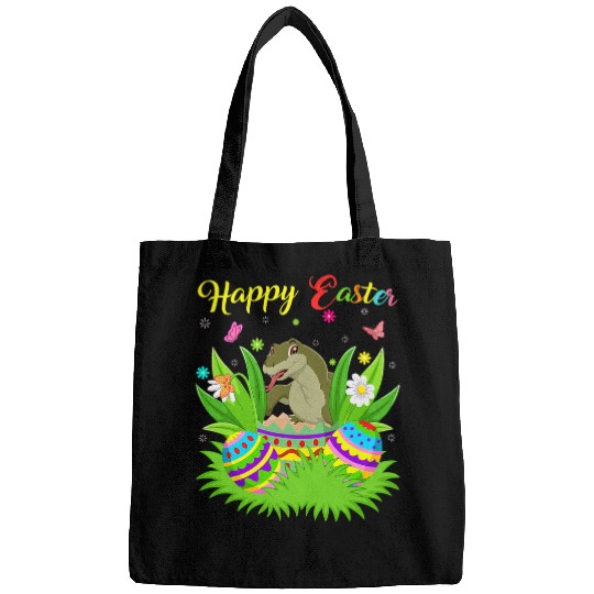 Dragons Komodo Dragon Lover Easter Egg Funny Komodo Dragon Easter Bags