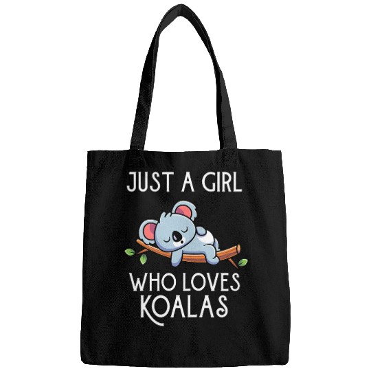 Funny Bear Funny Koala Bear Just A Girl Who Loves Koala Wombat Cute Bears Bags