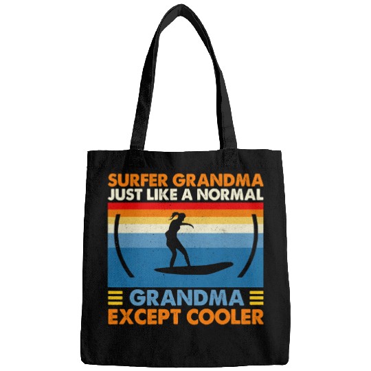 Surf Life Grandma Surfing Grandmother Surfboard Women Surf 1 Bags