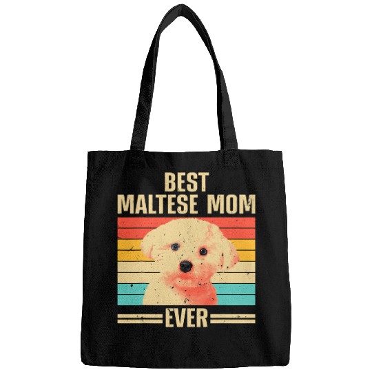Dog Maltese Cool Maltese Mom For Women Girls Dog Groomer Dog Lover Owner 2 Bags