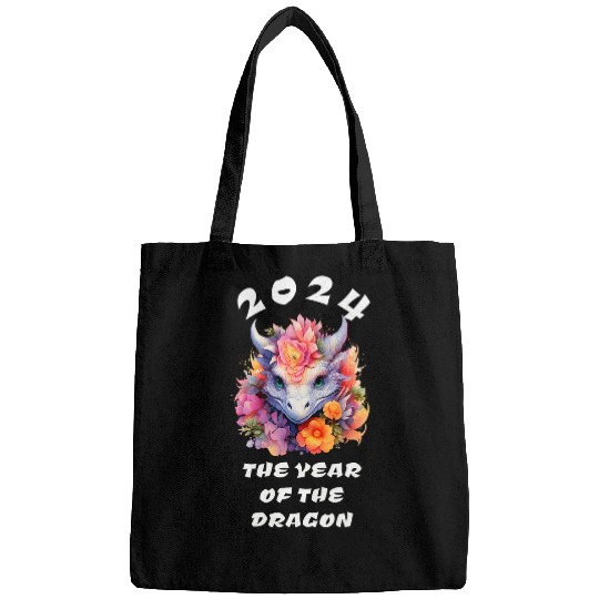 2024 Year of the Dragon Chinese New Year Zodiac Artwork NYE 1 Bags