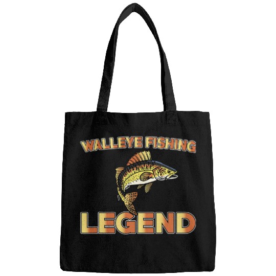 Fishing Great Walleye Fishing Legend Apparel Freshwater Fish Fisher Bags
