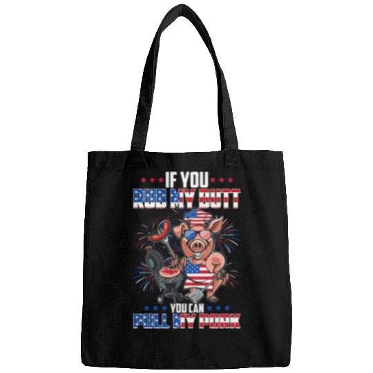 BBQ Chef Pig 4th of July BBQ Party Barbecue Lovers Bags