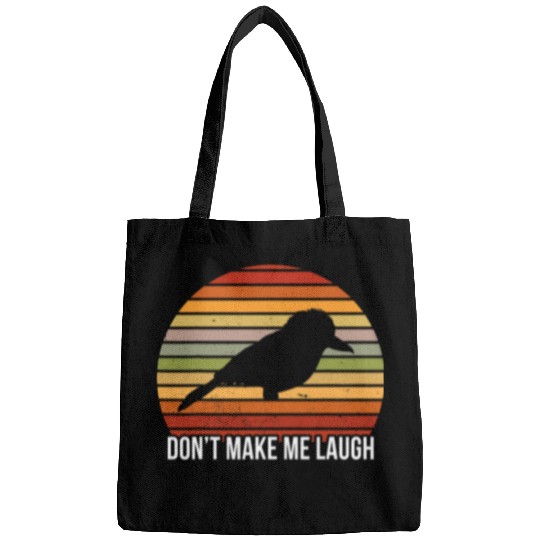 Funny kookabura australian bird illustration saying Bags