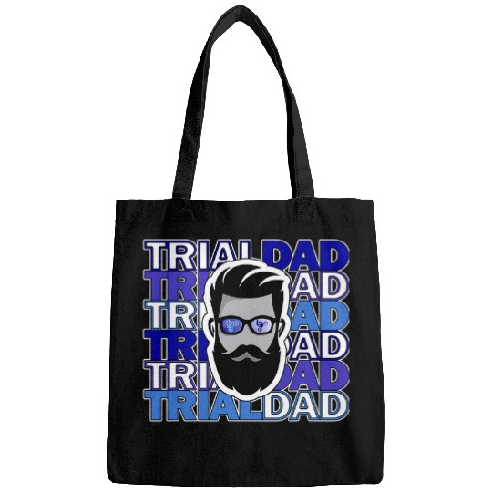 fathers day 2024 trial bike dad racing motor sport daddy Bags