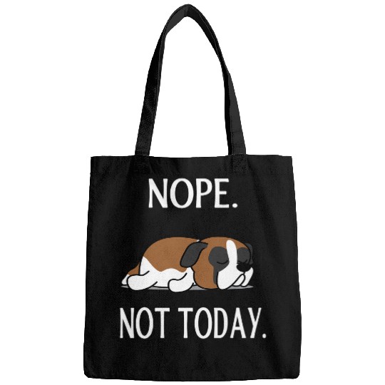 Dog Saint Bernard Nop Not Today Funny Bernard Dog Lovers Gift Bags