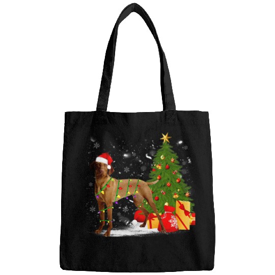 Dog Vizsla Christmas Tree Light Pajama Dog Lover xmass Gift 3 8 Bags