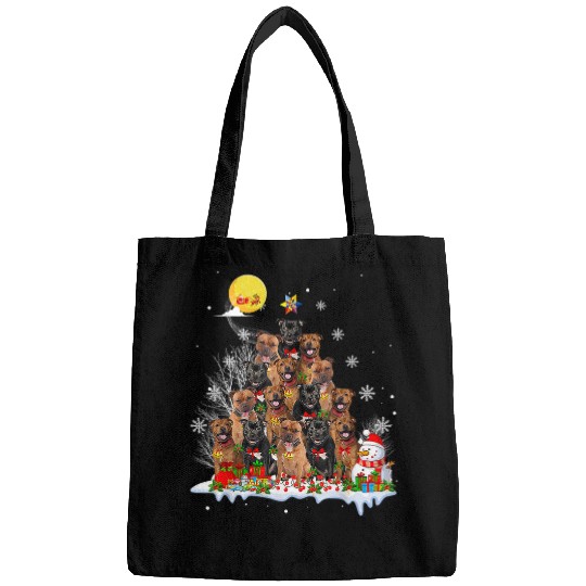 Dog Staffordshire Bull Terrier Dog Reindeer Pine Christmas Bags