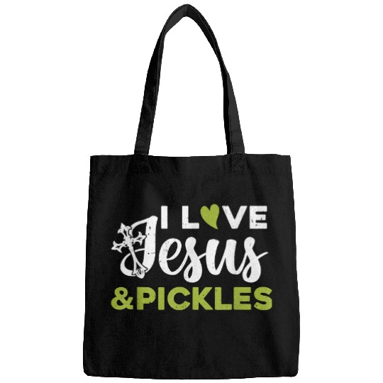 Christian I Love Jesus And Pickle Cute Pickle Sport Lovers Christian Christ Bags