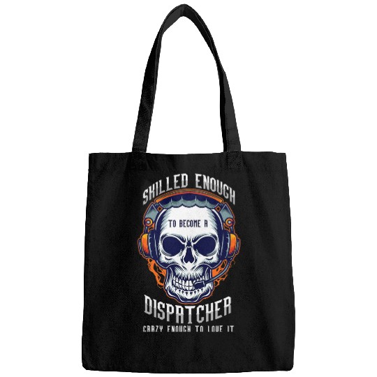 Fireman Firefighter Skilled 911 Dispatcher Operator Skull Firefighter Emergency Firemen Bags