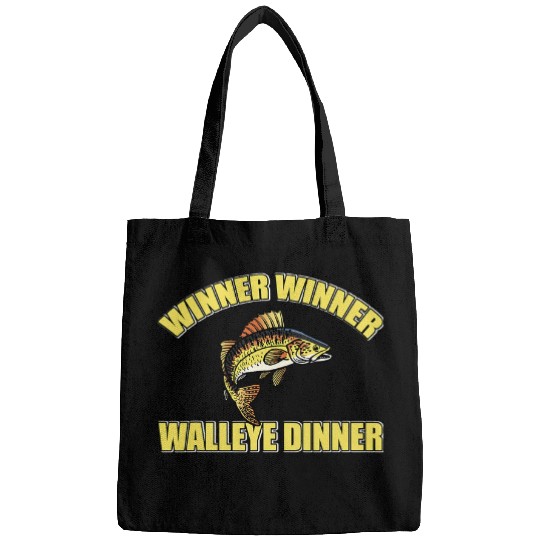 Fishing Funny Walleye Fishing Costume Love Freshwater Fish Fisher Bags