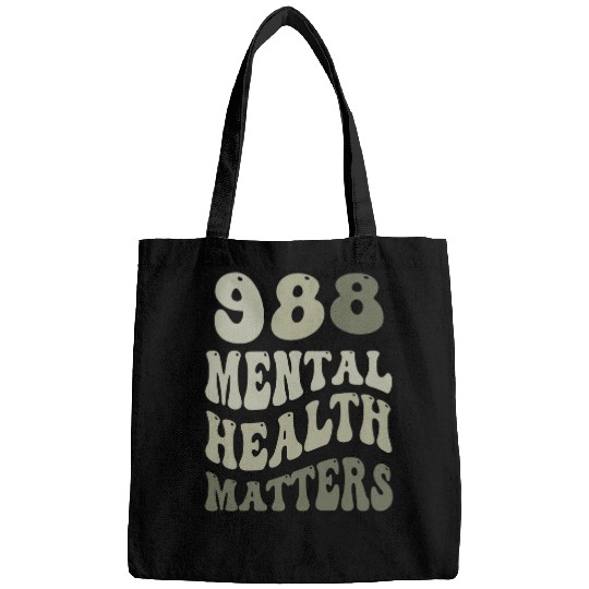 988 Semicolon Mental Health Matters suicides Prevention Retro 13 Bags
