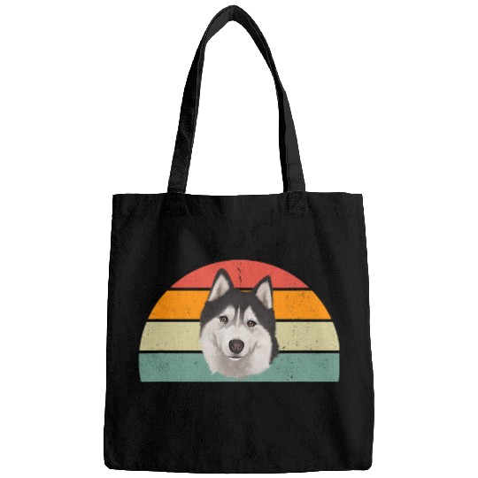 Dog Husky vintages Siberian Husky Dog Man Bags