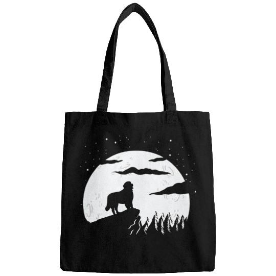 Bernese Mountain Dog and Moon Halloween 3 Bags