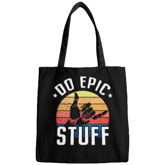 Surf Life Do Epic Stuff Surfer Hang Loose Shaka Windsurfing Surf Bags