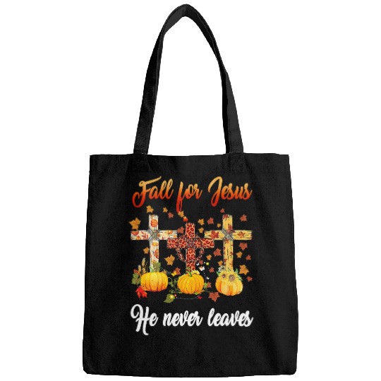Christian Fall For Jesus He Never Leaves Christian Cross Jesus Pumpkin 73 Bibble Jesus Christ Bags
