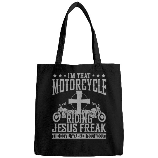 Christian Biker Faith Im That Motorcycle Riding Jesus Freak Christ Bags
