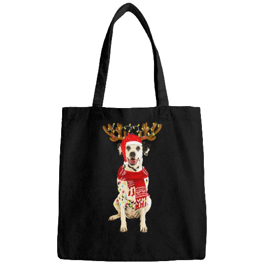Dalmatian Christmas Lights Dalmatian Lover Dog Dad Dog Mom 255 Dog Lover Dalmatians Dog Bags