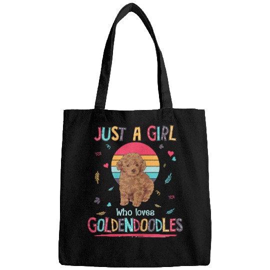 Dog Goldendoodle Just A Girl Who Loves Goldendoodles Cute Dog Lover s191 paws Bags