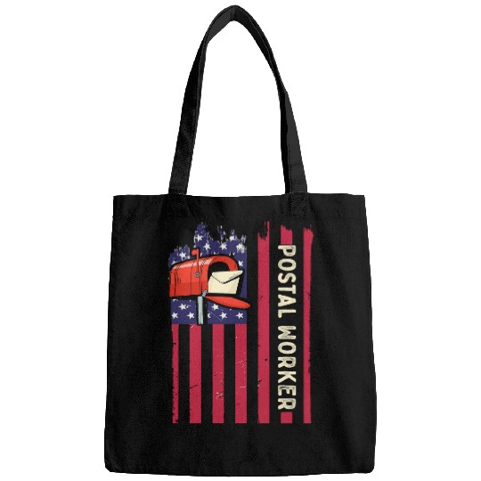 Postal Worker Patriotic US Post Mail Carrier 2 Bags