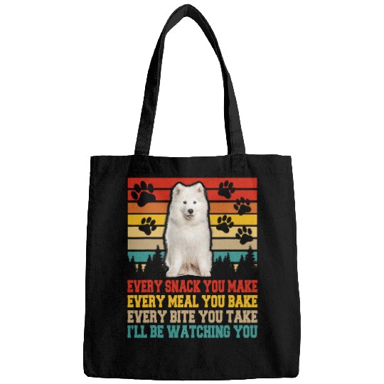 Dog Samoyed vintages Samoyed Dog Funny Activities Matching Dog Lover 57 Bags