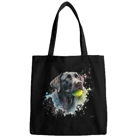Funny Labrador Lab Dog Black Lab Black Labrador Retriever Puppy Dog Mom Animal Bags