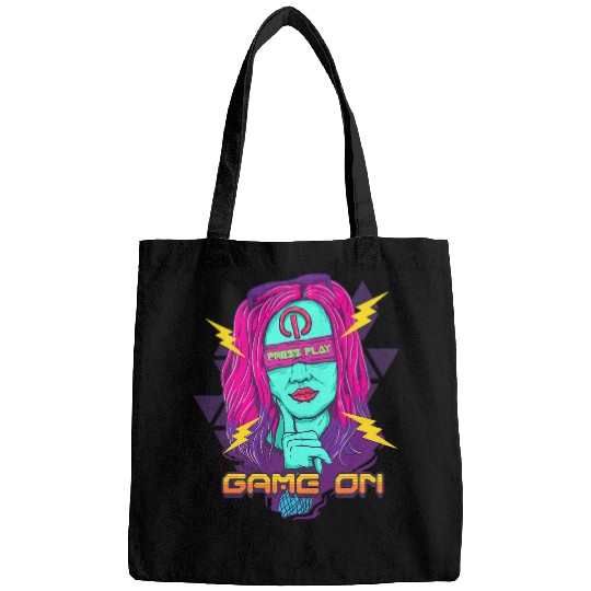 Game On Egirl Video Computer Game Player Gamer Streamer 699 Bags