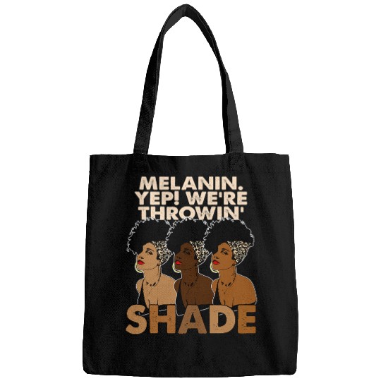 Melanin Were Throwing Shade Black African Girls Leopard Bags