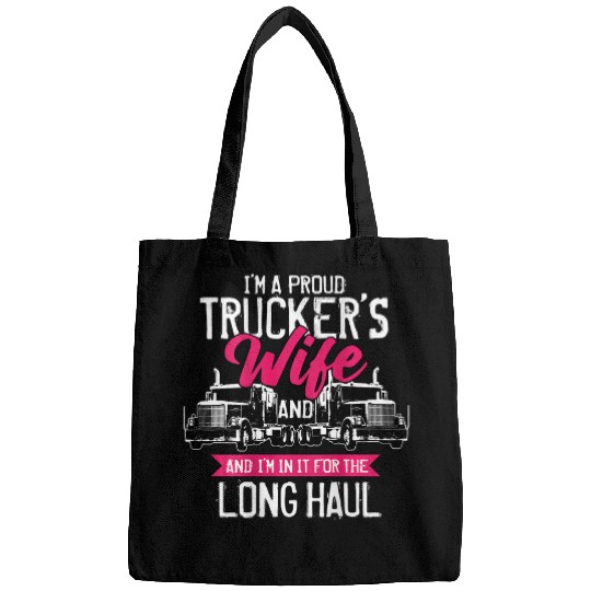 Trucker Gifts Tractor Trailer 18 Wheeler Design On Back 33333 Bags
