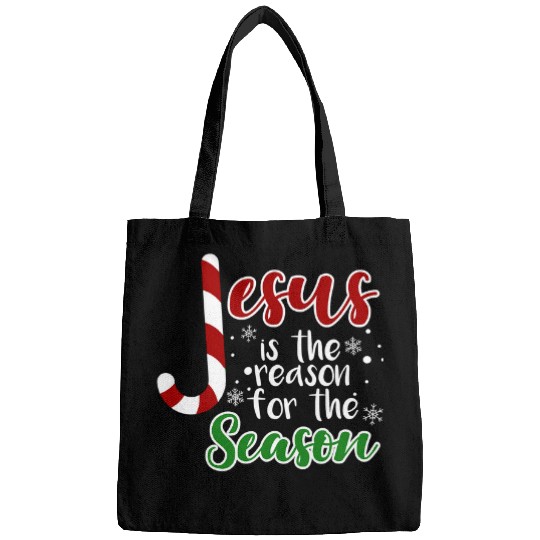 Christian Jesus Christ Christian Jesus Is The Reason For The Season Fitted Scoop 228 Bible Verse Christ Bags