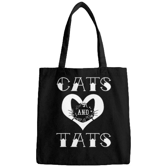 Funny Cats and Tats Tattoo Art 2 Bags