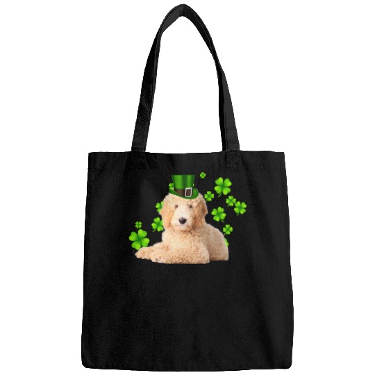 Dog Goldendoodle St Patricks Day puppy animal paw Bags