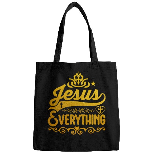 Christian Jesus Christ Christian Jesus Everything Jesus is my superhero 11 Bible Verse Christ Bags