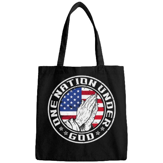 Christian One Nation Under God 4th of July Independence Day Prayer Christ Bags