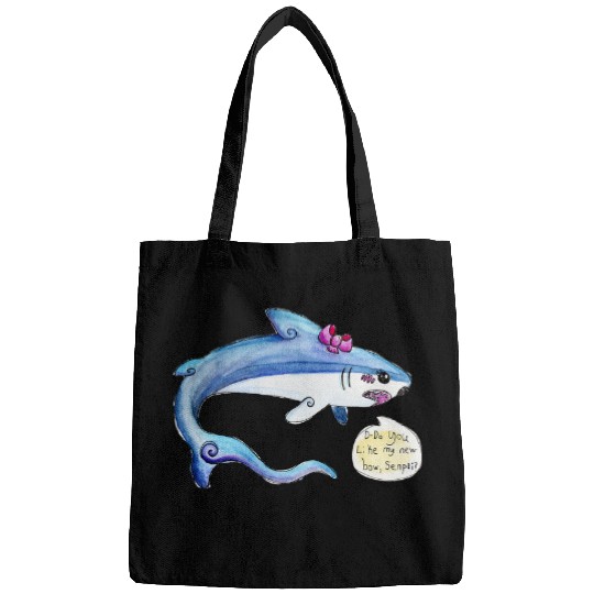 Funny and Cute Tsundere Anime Thresher Shark Senpai Bags