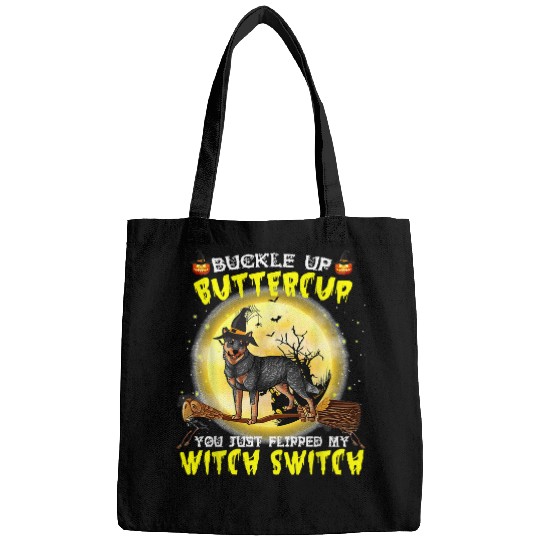 Dog Buckle Up Buttercup Australian Cattle Dog Halloween298 paw Bags