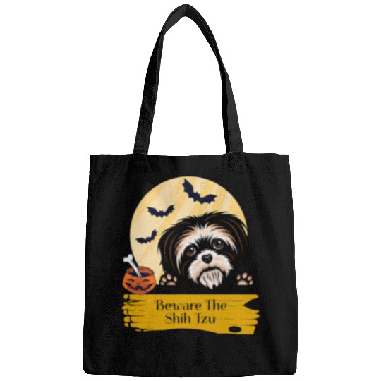 Shih Tzu Beware The Shih Tzu Halloween Bags