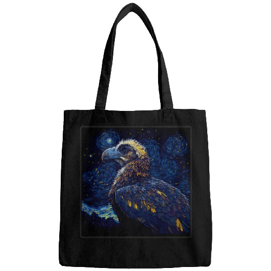 Surrealism Starry Night Vulture Bags