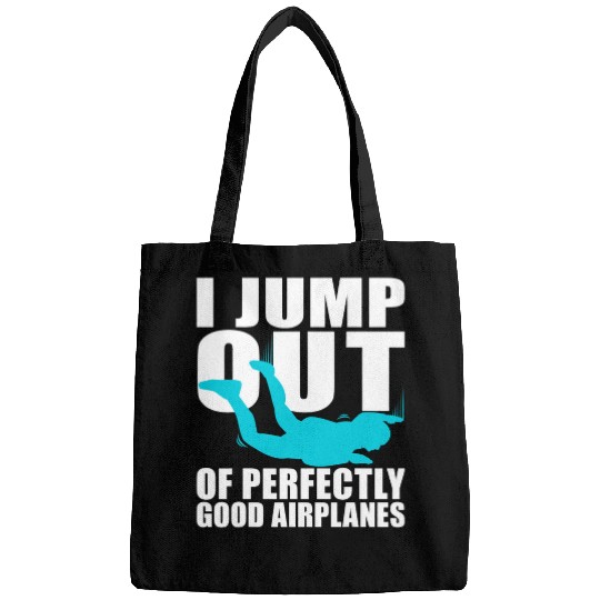 Skydiving Gift Design For Men Women Skydiver Skydive Lovers Funny Bags