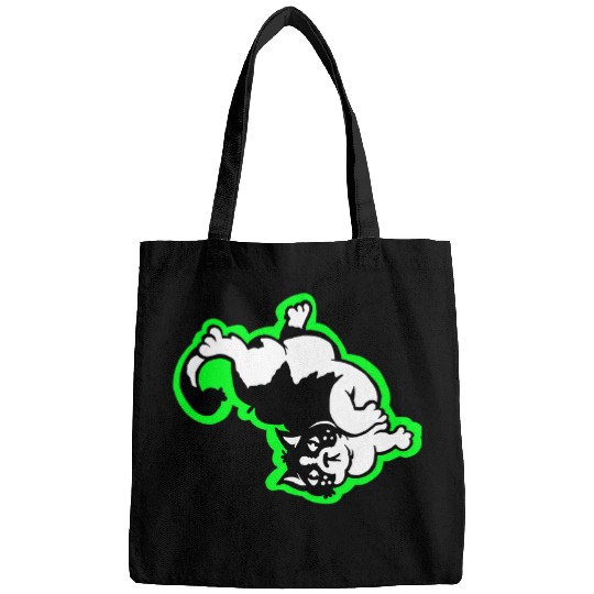 Chonk Tuxedo Kitty Cat Belly Illustration Bags