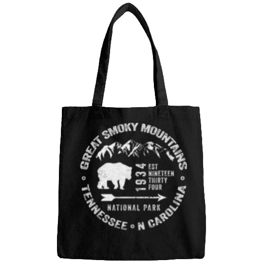 Great Smoky Mountains National Park NC TN Grunge Art Novelty Bags