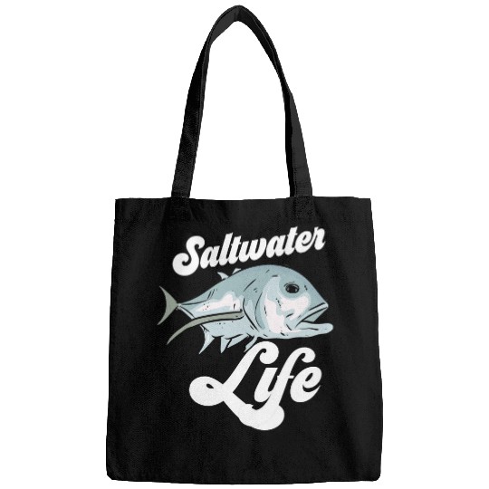 Fishing Saltwater Life Angler Hobby Fish Ocean Deep Sea Fishing Fisher Bags
