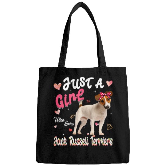 Dog Jack Russell Lover Just A Girl Who Loves Jack Russell Terriers Dog Bags