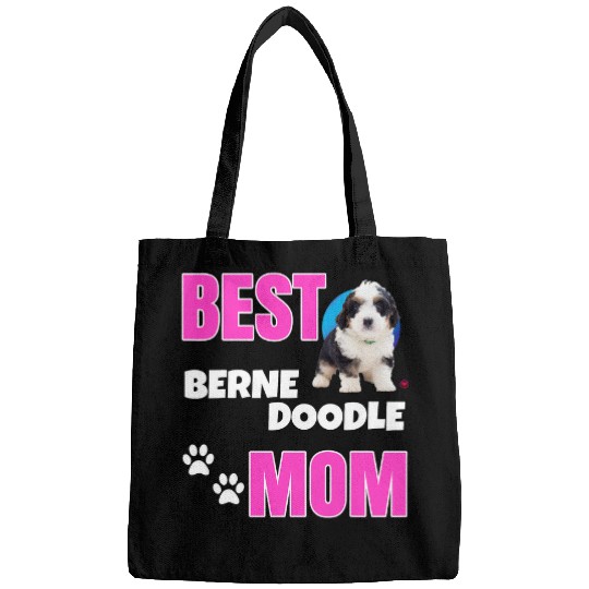 Bernedoodle Puppy Dog Lover cute Christmas bests Mom Women 3 Bags