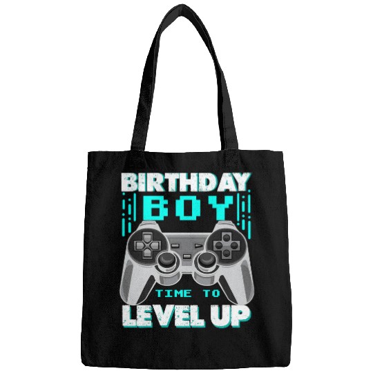 Game Gaming Birthday Boy Time to Level Up Video game console headset 213 Gamer Loving Game Bags