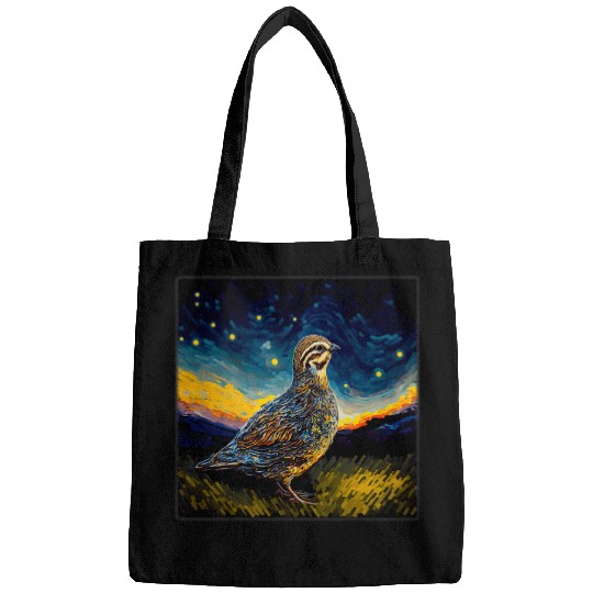 Surrealism Starry Night Partridge Bags